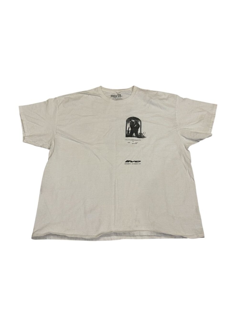 Post Malone Hollywood’s Bleeding Concert Tour 2019 T‑Shirt – White 2XL official